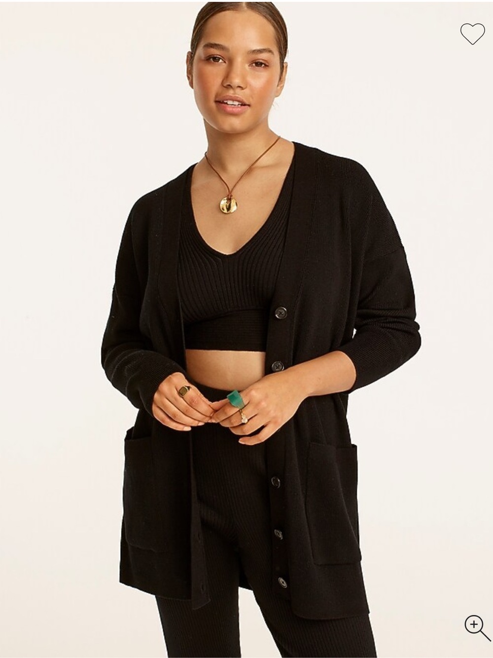 J. Crew • Ribbed Long Cardigan Sweater